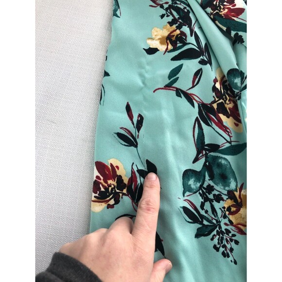 EVRI Floral Kimono Jacket Open Front Size 1X Feminine 3/4 Sleeves - Picture 8 of 9